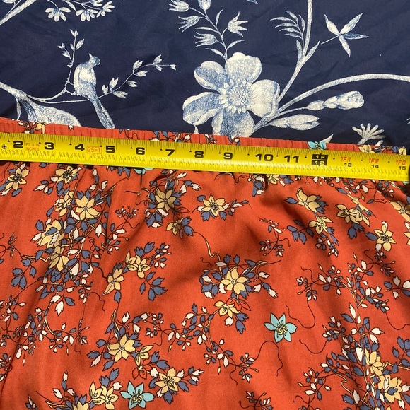 Max Studio Floral Midi Bottom Asymmetrical Skirt Size M - Picture 8 of 8